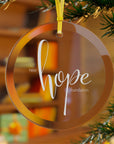"Hope" NHF Glass Ornament