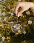 NHF Logo Glass Ornament