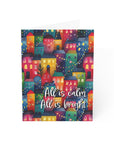 "Merry Village" NHF Folded Christmas Cards (1, 10, 30, and 50)
