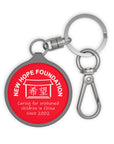 NHF Logo Tag Keyring (Red)