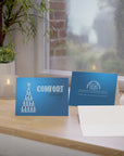 "Comfort Always" NHF Folded Christmas Cards in Blue (1, 10, 30, and 50)