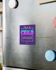 "I'm a Child Sponsor" NHF Square Magnet (Purple)