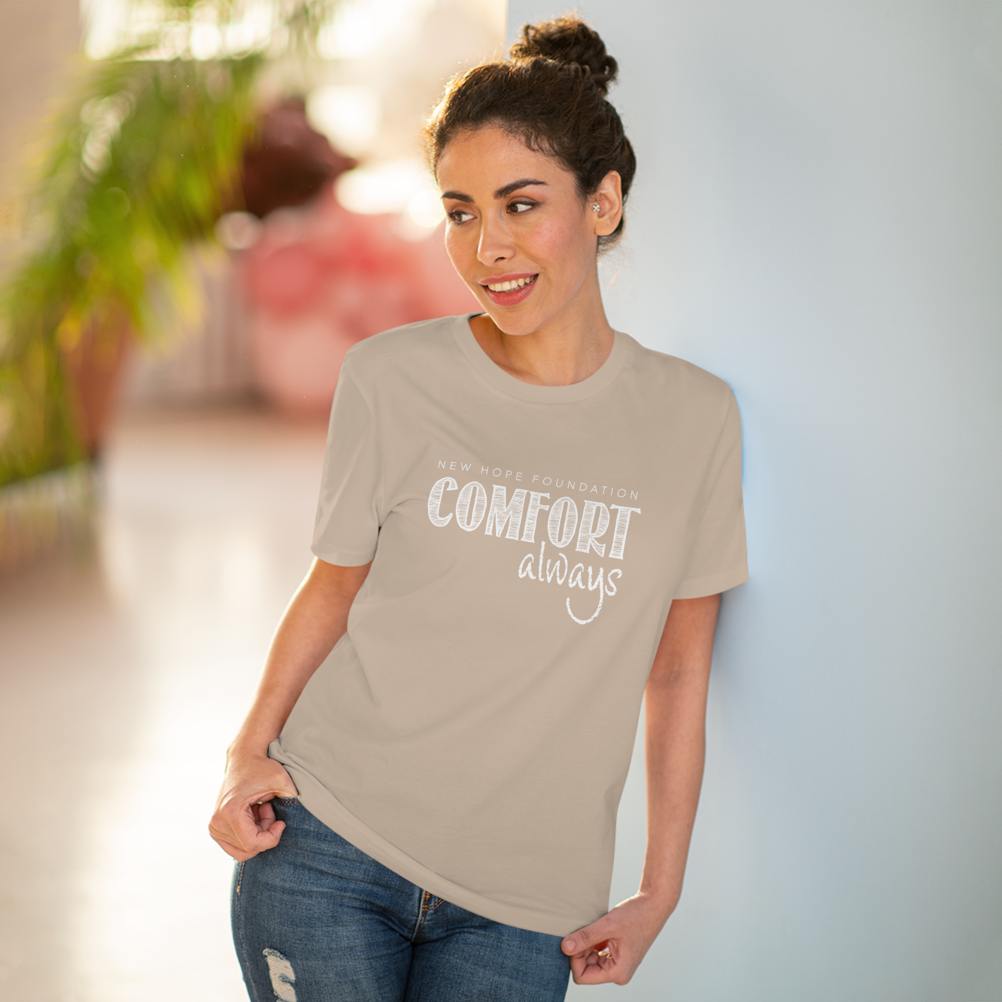 "Comfort Always" NHF Women's Relaxed T-Shirt (Spring Colors)