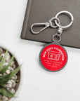 NHF Logo Tag Keyring (Red)