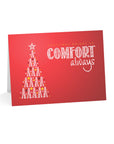 "Comfort Always" NHF Folded Christmas Cards in Red (1, 10, 30, and 50)