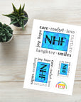 "Encouraging Words" NHF Sticker Sheet