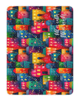 NHF "Merry Village" Christmas Sherpa Blanket