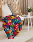 NHF "Merry Village" Christmas Sherpa Blanket