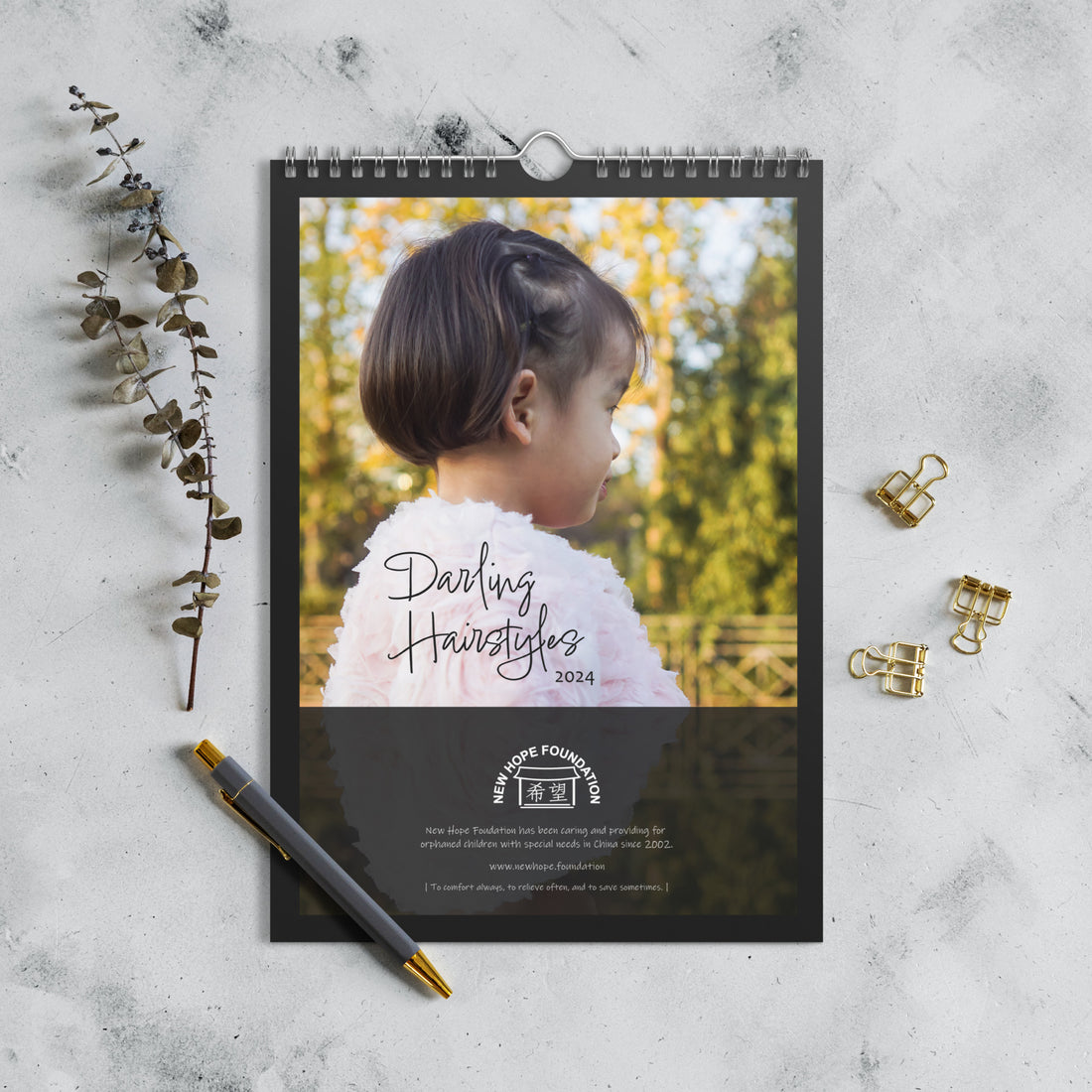 NHF 2024 Wall Calendar (Darling Hairstyles)
