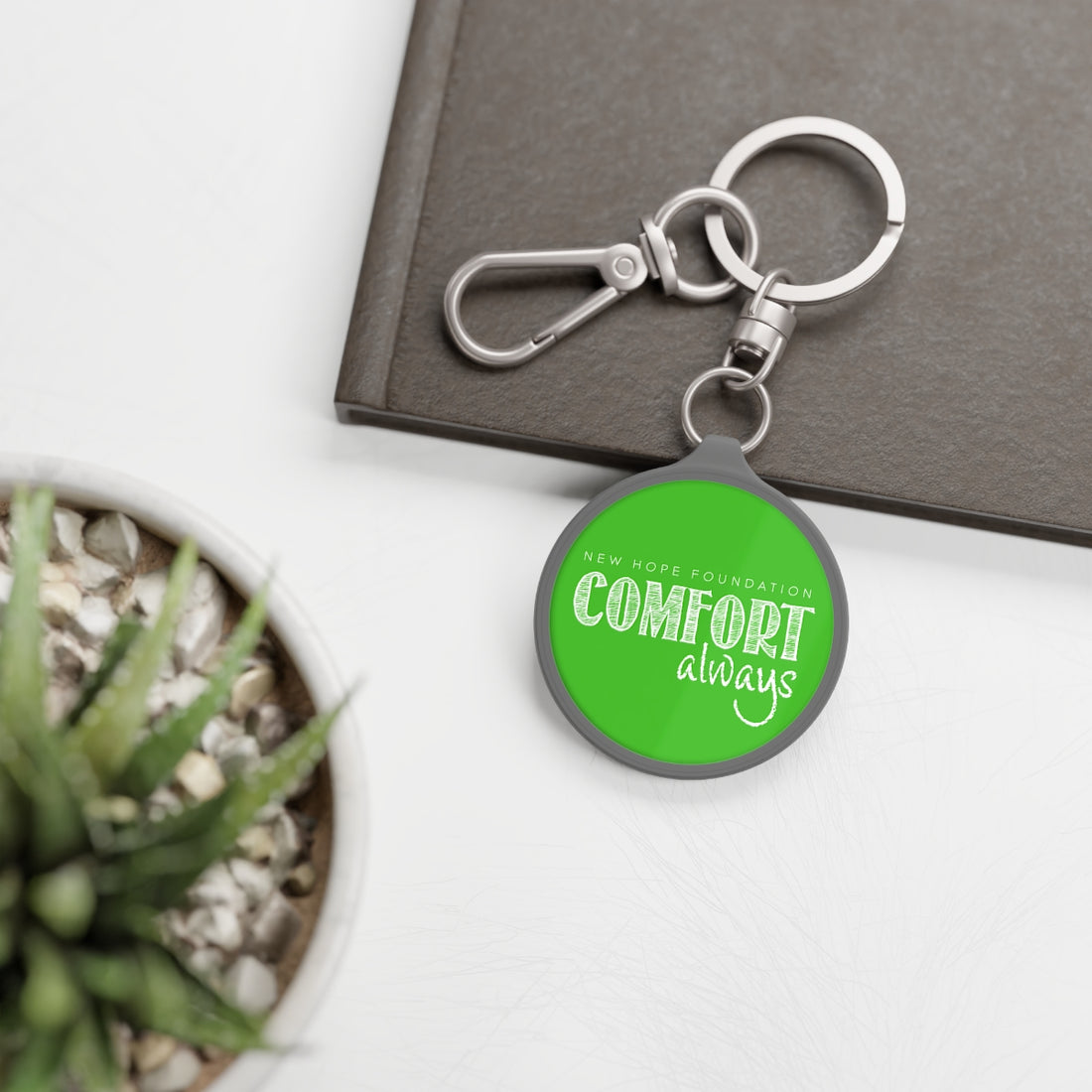 "Comfort Always" NHF Tag Keyring (Green)