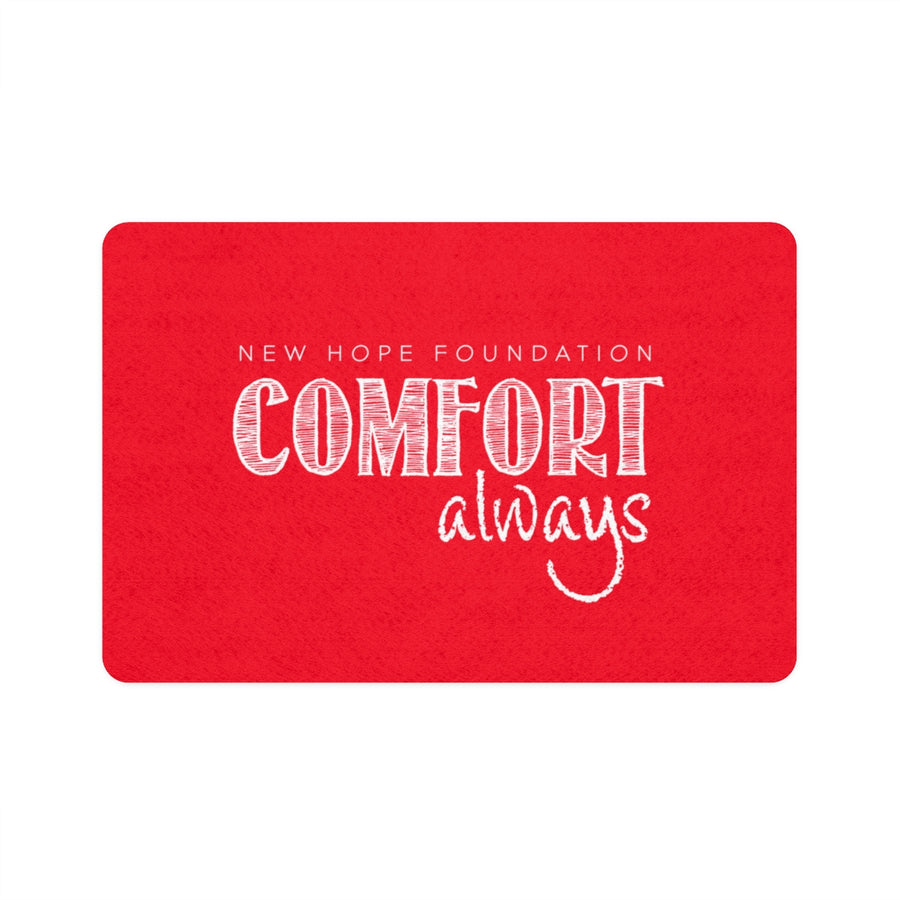 "Comfort Always" NHF Pet Food Mat (Red)
