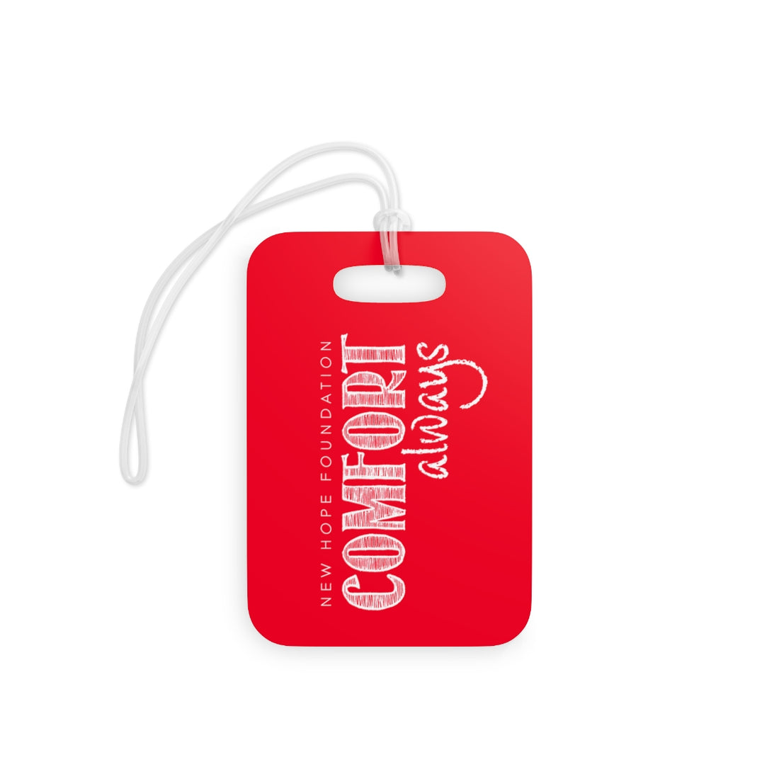 "Comfort Always" NHF Luggage Tag (Red)