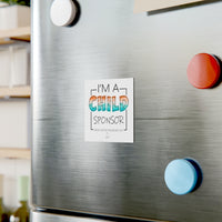 "I'm a Child Sponsor" NHF Square Magnet (White)