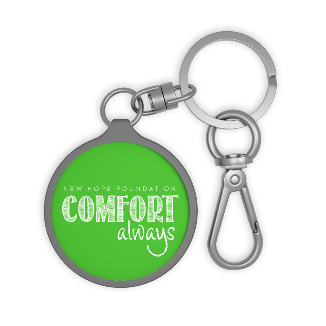 "Comfort Always" NHF Tag Keyring (Green)