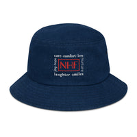 "Encouraging Words" NHF Denim Bucket Hat