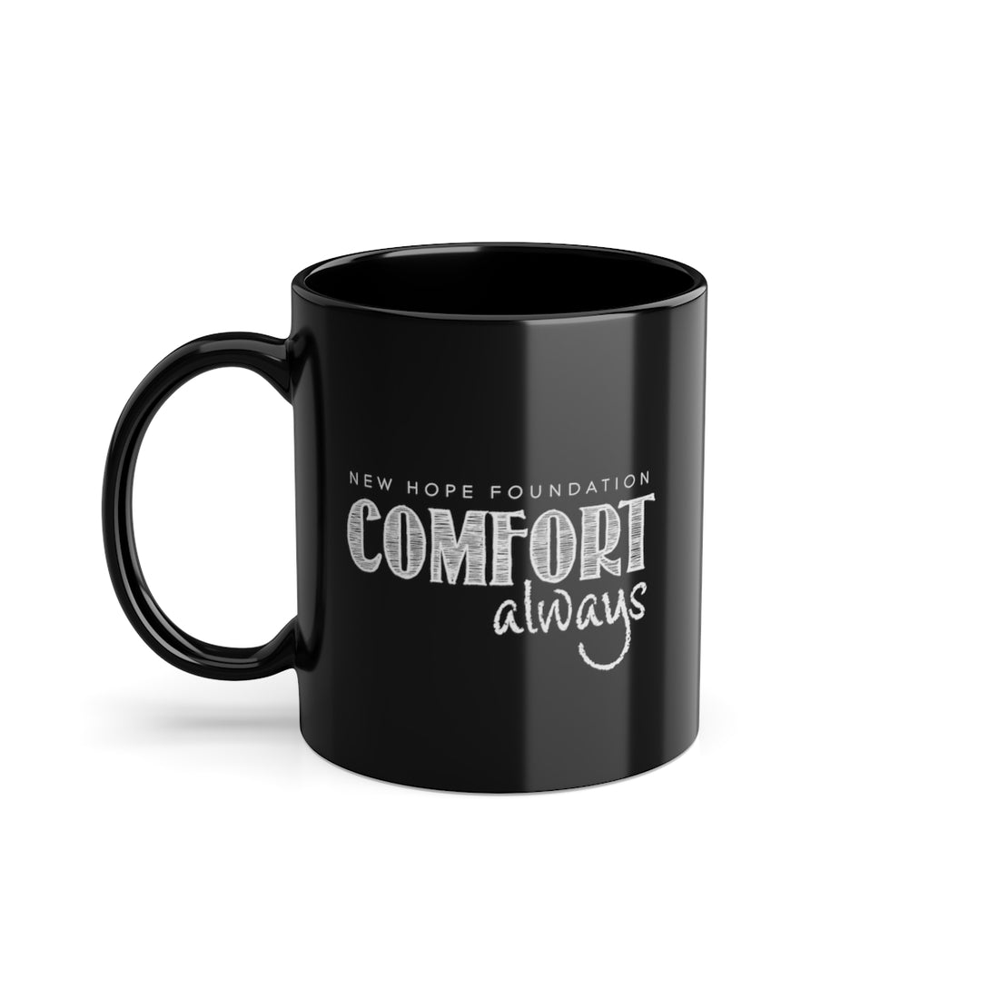 "Comfort Always" NHF Black Coffee Cup