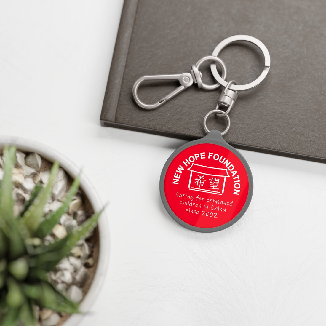 NHF Logo Tag Keyring (Red)