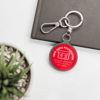 NHF Logo Tag Keyring (Red)